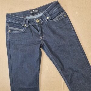 Emporio Armani Low Rise Straight Jeans Women's 28‎ x 34 Dark Wash Made in Italy